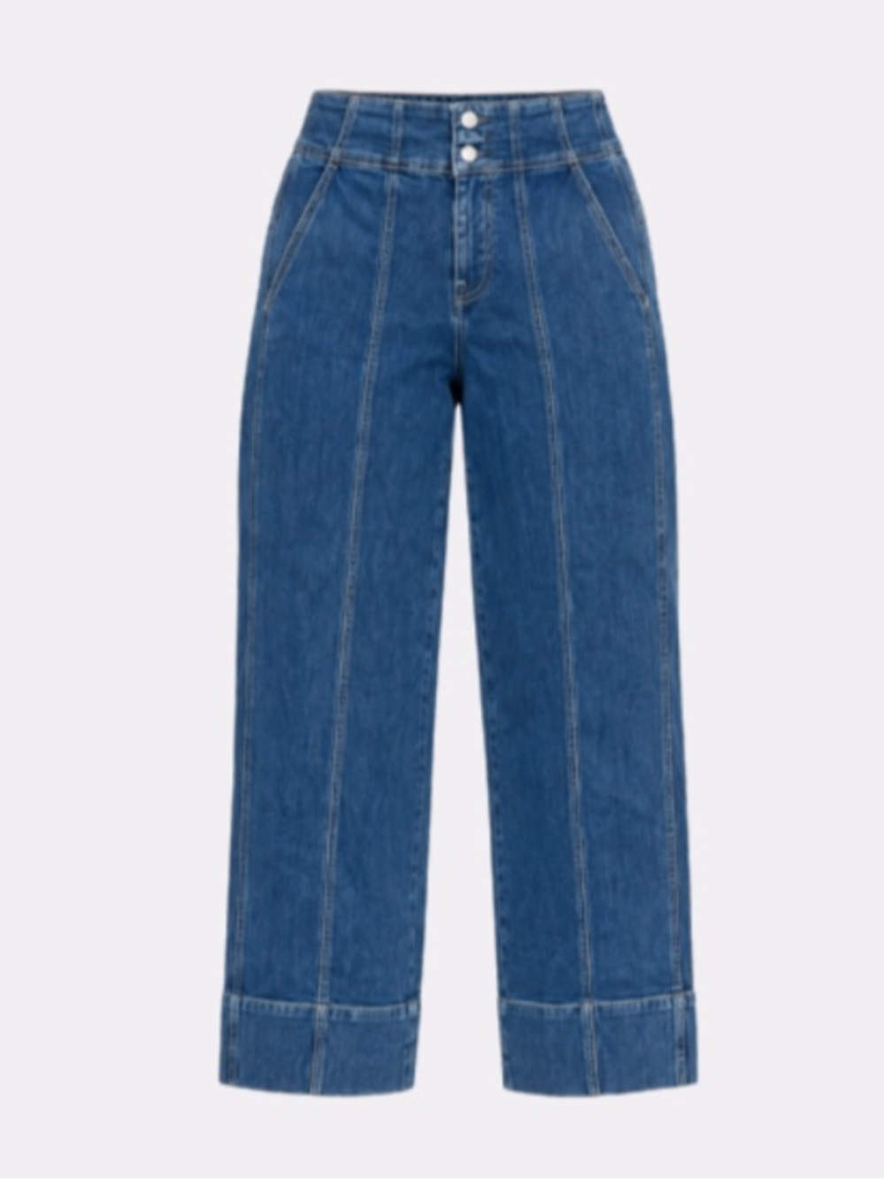 Pilcro Seamed High-Rise Flare Jeans | 28